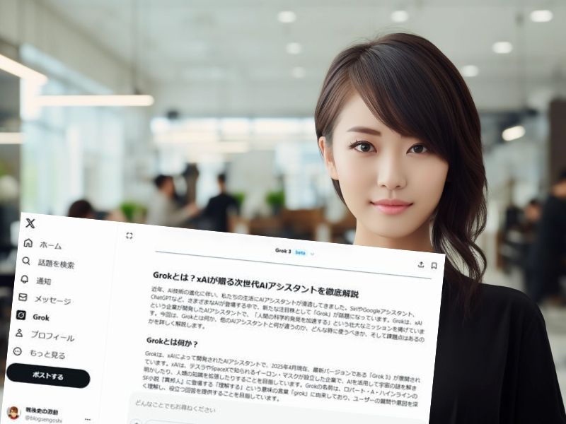 Grokは、xAIという企業が開発したAIアシスタントで、「人間の科学的発見を加速する」という壮大なミッションを掲げています