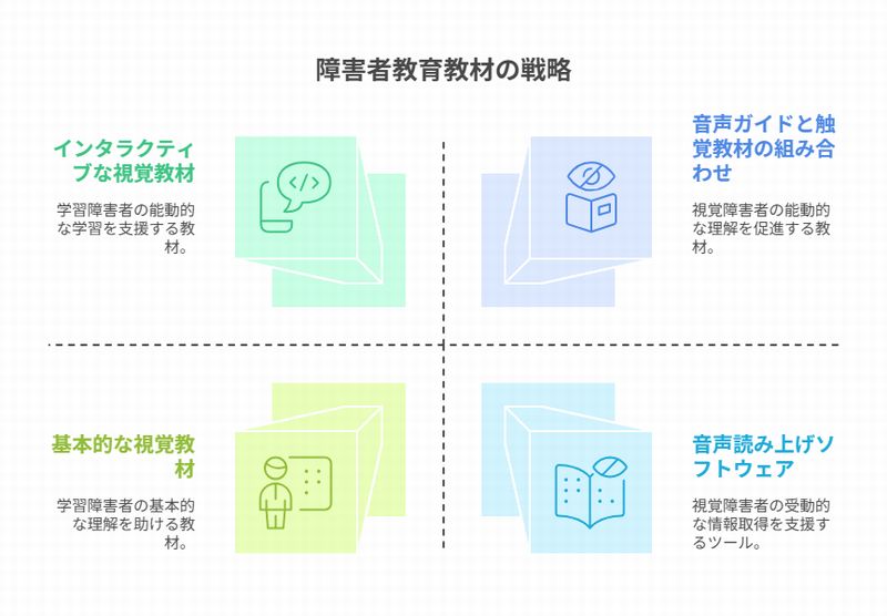 障害者向け学習教材の作成手順