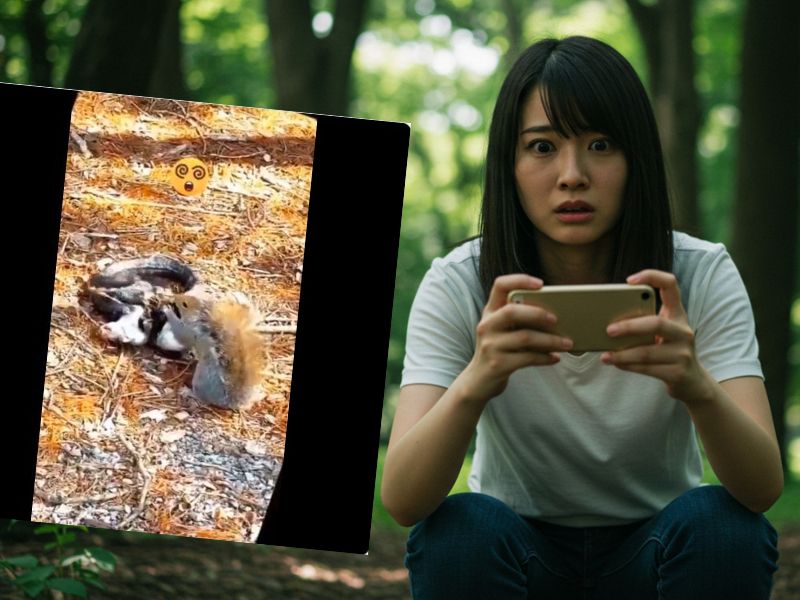 野生動物の命を前に、私たちはどう行動すべきか？ ～ヘビに襲われた小リスを救う母リスの動画を撮影すべきかリスを救うか～