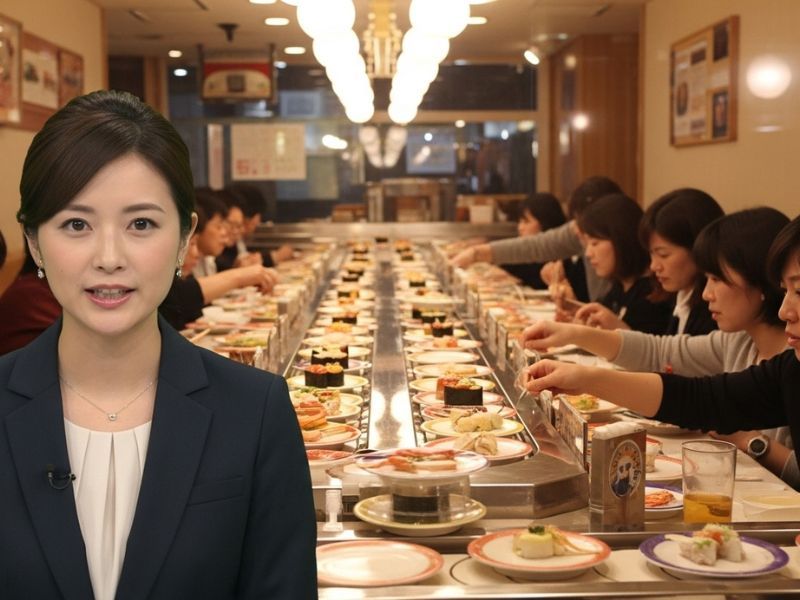 山形県のくら寿司で、女子高生が寿司を素手で触ったり醤油ボトルを舐めたりする迷惑動画がSNSで拡散され、ネットで大炎上