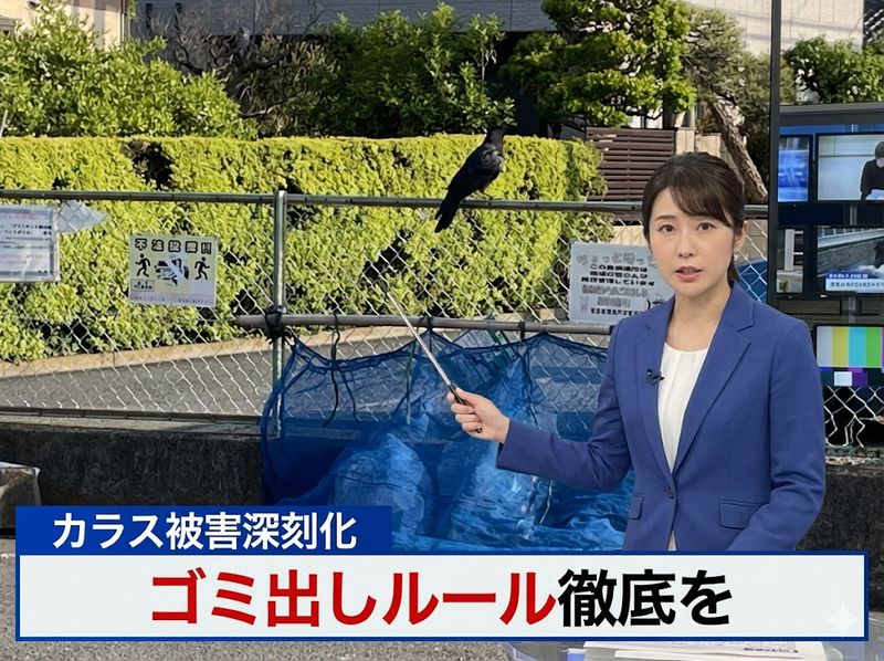 東京都心部のカラス個体数が、ピーク時の2割である約3000羽にまで激減。ゴミ被害減少も生態系への悪影響懸念と報じられています。