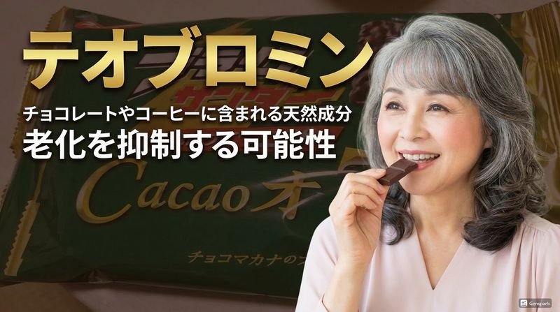 チョコレートに含まれるテオブロミンという物質の濃度が高い人ほど、遺伝子レベルでの老化の兆候が少ないことが示されました。