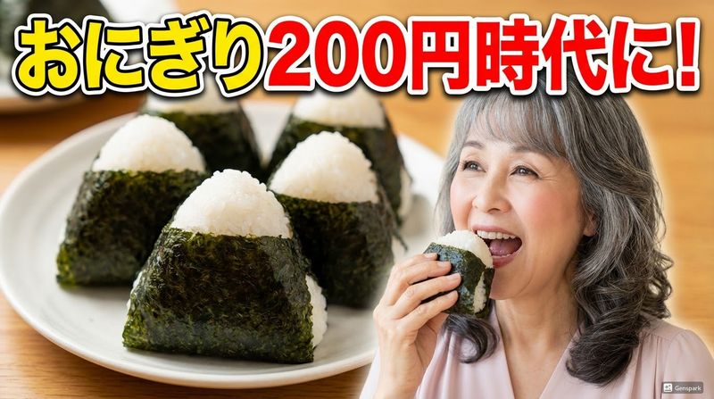コンビニの定番商品であるおにぎりが200円に迫る中、1個で満足感を得られる大型商品へとトレンドが移行している