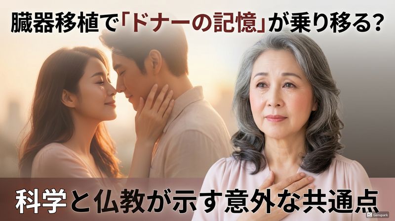 臓器移植を受けた人がドナーの持ってた趣味や嗜好が似てきたりドナーの記憶も受け継いだりするという話は科学的には確認されていません