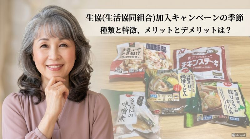 ここ最近（特に年度替わりの時期）は、生協（生活協同組合）や宅配系サービスの新規加入キャンペーンがよくネット広告で見られます。