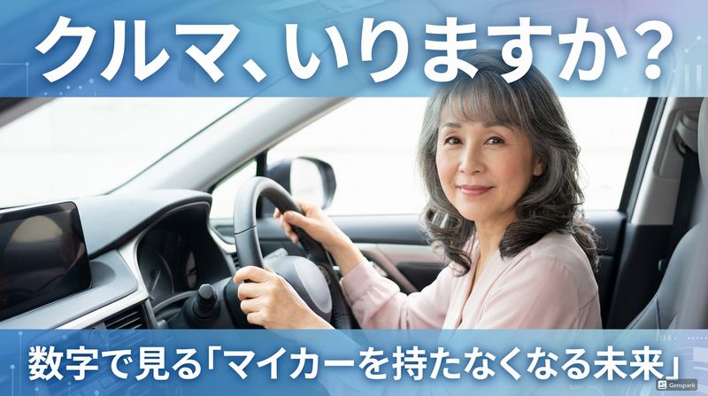 かつては高度経済成長の象徴と言われたマイカー。それが昨今は、特に若い世代を中心に「マイカーを持たない」という選択肢が現実味
