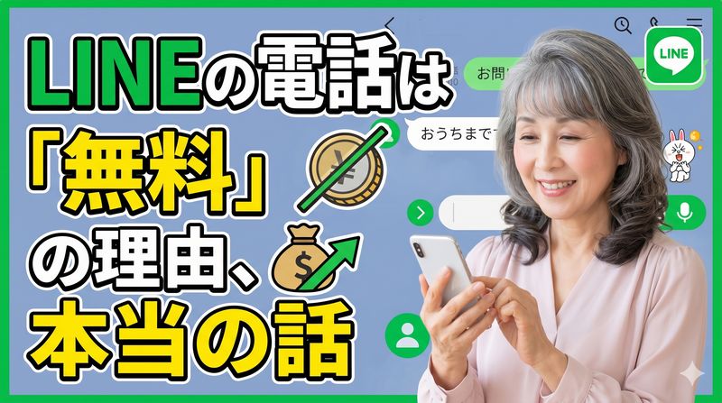 なぜLINEの電話は「無料」なのか、ご存知ですか。私は知りませんでした。そこで、それを解説している動画をシェアします。