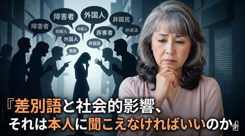 現代は「ヘイト発言」認定が息苦しいという意見。しかし「言論の自由」と開き直る人は、「人権」や「社会の分断」を考えるべきでは？