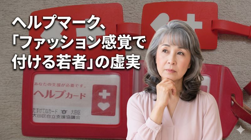 援助や配慮を必要とする人々を示すためのヘルプマークが、若者の間でファッション感覚で悪用されているとの問題提起がSNSに