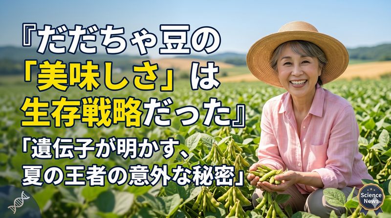 山形県鶴岡市の名産品として知られる枝豆「だだちゃ豆」のおいしさの決め手の一つを、山形大学などの研究グループ発見のニュースが話題