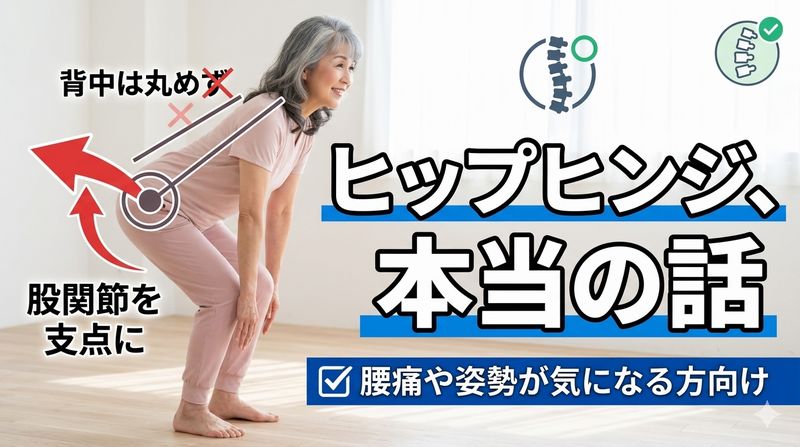 ヒップヒンジは、自宅で手軽に実践できるだけでなく、科学的にも多くの健康効果が証明されている非常に価値の高いトレーニングです。特に腰痛予防・改善、姿勢調整、そしてハムストリングスの柔軟性向上において、複数の学術研究がその効果を裏付けています。