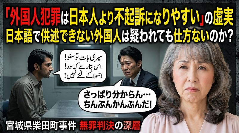 「外国人犯罪は日本人より不起訴になりやすい」と、ネットではまた騒ぎになり、自分では何も調べず真に受けるネトウヨが興奮しています。