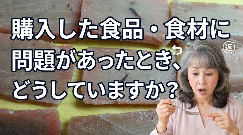 異物混入など食品・食材にトラブルがあった場合、製造者の改善につながるので消費者気者からのフィードバックは行ったほうがいいという話