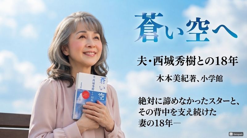 絶対に諦めなかったスターと、その背中を支え続けた妻の18年を描いた感動の『蒼い空へ 夫・西城秀樹との18年』(木本美紀著、小学館)