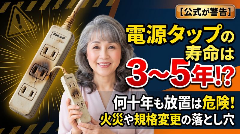 私たちの生活に欠かせないインフラである電源タップの寿命はたった5年？パナソニックの投稿が教える「家電の安全」新常識