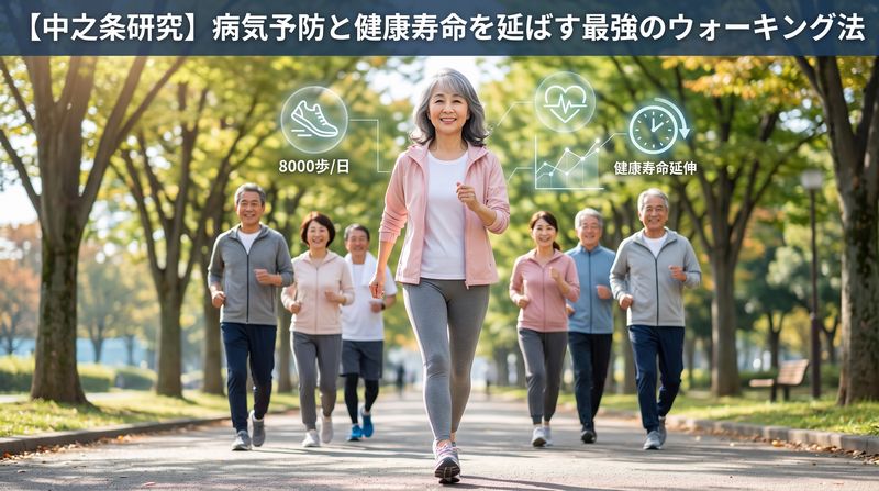 「1日1万歩」はもう古い?医学が証明した健康寿命を延ばす「1日8,000歩・うち速歩き(中強度活動)20分」中之条研究が明かす衝撃の事実