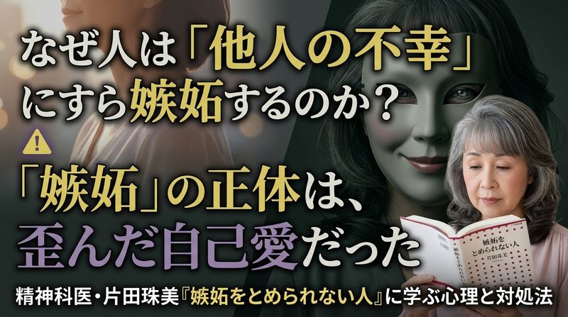なぜあの人は、あなたの成功(幸せ)だけでなく「不幸」さえも羨むのか?嫉妬の裏に潜む歪んだ自己愛の正体は「自己愛」にある