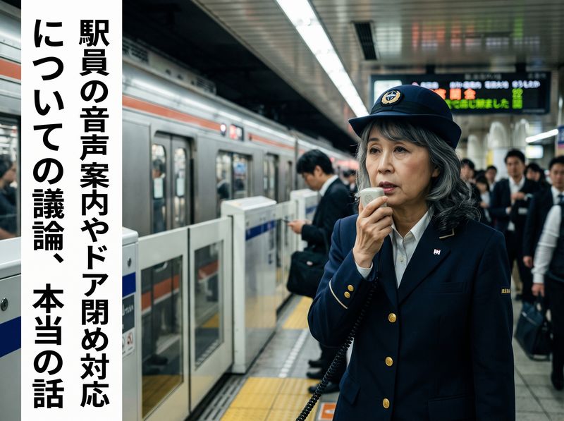 Xでは山手線の大駅における駅員の音声案内やドア閉め対応について批判しているポストにリプライが付いて盛り上がっています。