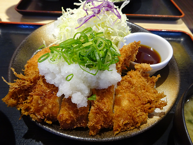 おろしポン酢ささみかつ定食