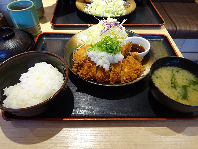 おろしポン酢ささみかつ定食