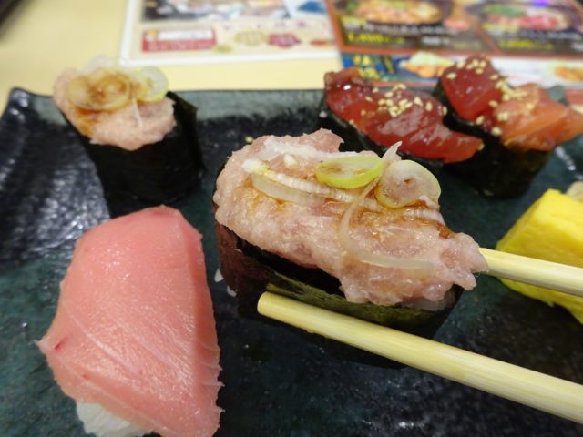 本まぐろ中とろまぐろづくしのにぎり