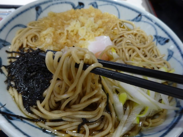 月見+とろろ+たぬきそば