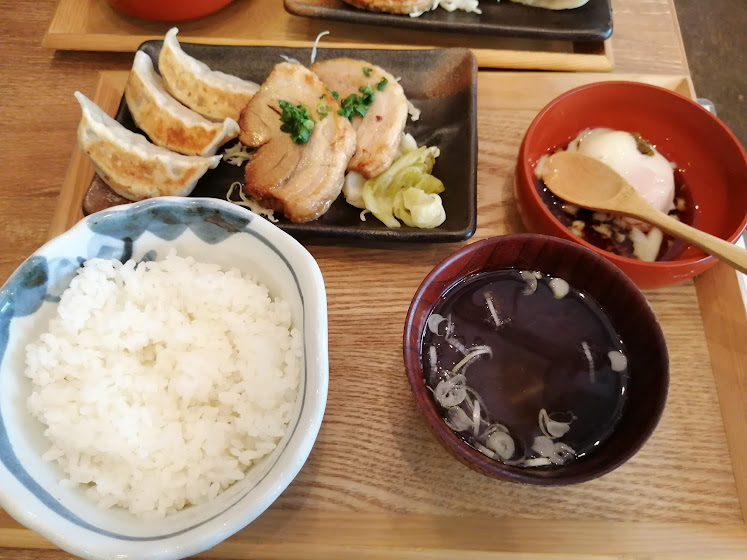 焼餃子＆チャーシュー定食