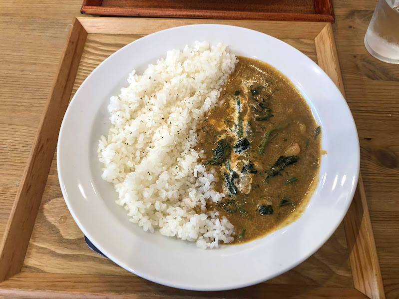 濃厚!海老だしカレー(+ほうれん草)